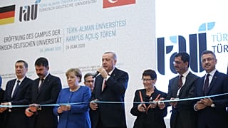 Cumhurbaşkanı Recep Tayyip Erdoğan ve Almanya Başbakanı Angela Merkel, "Türk-Alman Üniversitesi Yeni Binalarının Açılış Töreni"ne katıldı