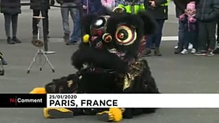 Az Eiffel-toronynál ünnepelték a kínai holdújévet Párizsban