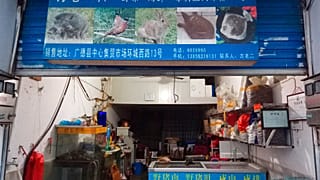 Store suspected of selling trafficked wildlife is seen in Guangde city  (Anti-Poaching Special Squad via AP)