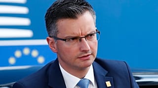 Slovenian Prime Minister Marjan Sarec in Brussels, Sunday, June 30, 2019.