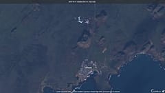 Imagen de la zona que está siendo vigilada. Al norte, el famoso lago de aguas azules que visitan miles de turistas