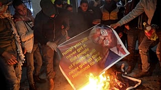 Manifestation à Bethléem (Cisjordanie) contre le plan de paix américain