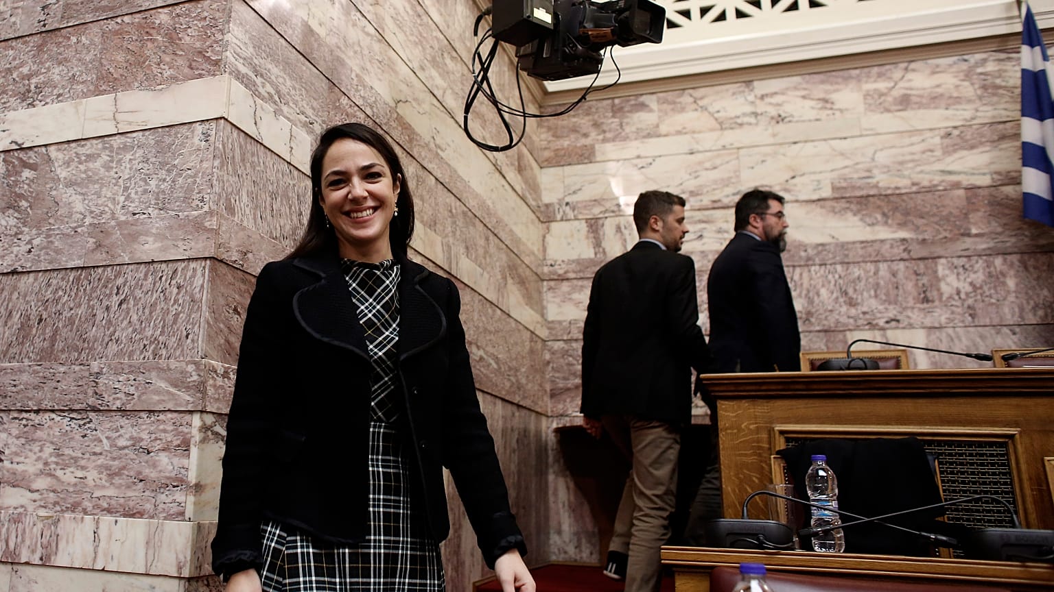 Η υφυπουργός Εργασίας και Κοινωνικών Υποθέσεων, αρμόδια για θέματα πρόνοιας και κοινωνικής αλληλεγγύης, Δόμνα Μιχαηλίδου 