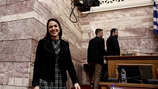 Η υφυπουργός Εργασίας και Κοινωνικών Υποθέσεων, αρμόδια για θέματα πρόνοιας και κοινωνικής αλληλεγγύης, Δόμνα Μιχαηλίδου 