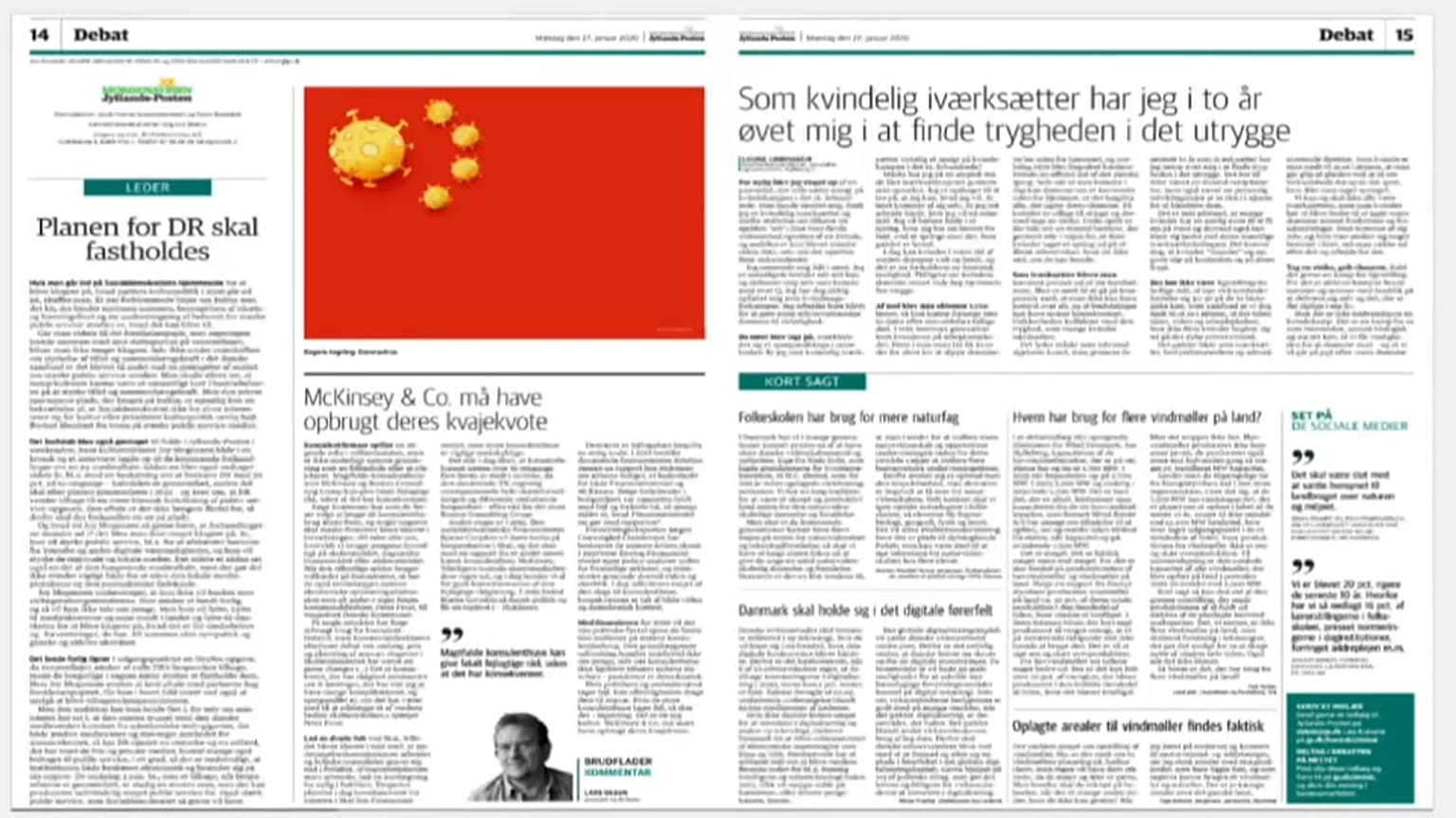 Le coronavirus sur le drapeau chinois : un journal danois créé la polémique