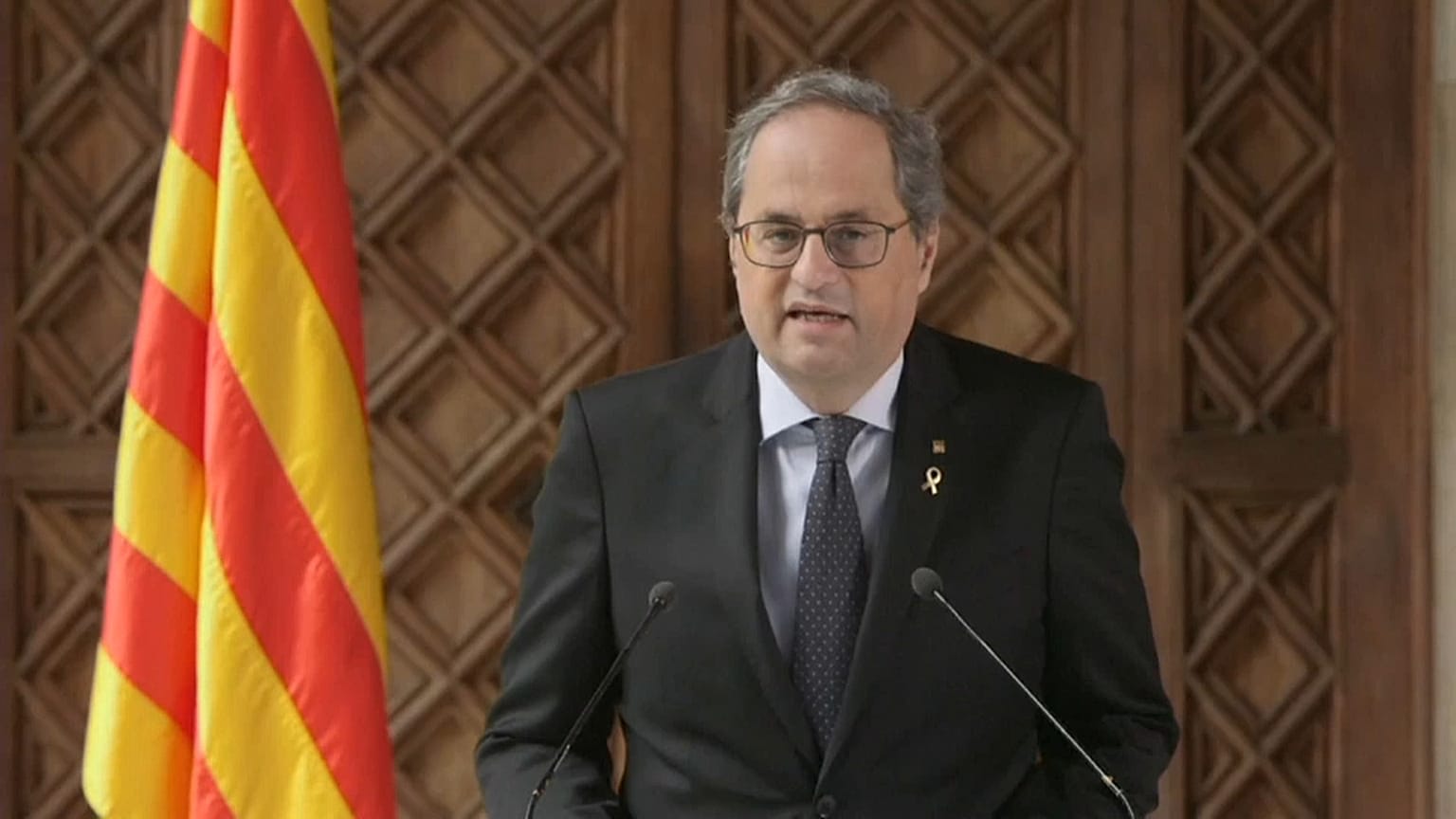 Quim Torra, presidente de la Generalitat de Cataluña