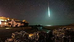 El meteorito entrando en la atmósfera el 21 de enero