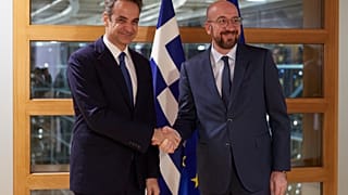 Δείπνο εργασίας Μητσοτάκη-Μισέλ στις Βρυξέλλες