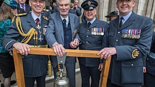 Wing Commander Paul Farnes (second from left)