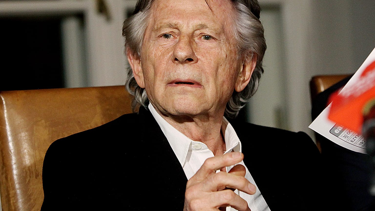FILE - In this Oct. 30, 2015, file photo, filmmaker Roman Polanski speaks to reporters 