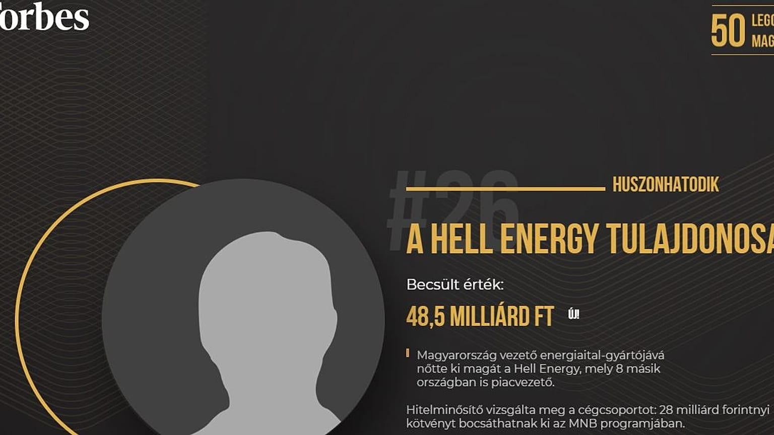 A leggazdagabb magyart bemutató lista 26. helyezettje, már név nélkül 