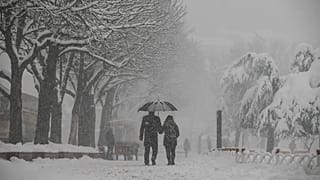 Seltenes Ereignis: Schnee in Istanbul