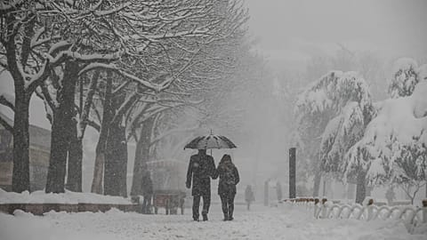 Seltenes Ereignis: Schnee in Istanbul