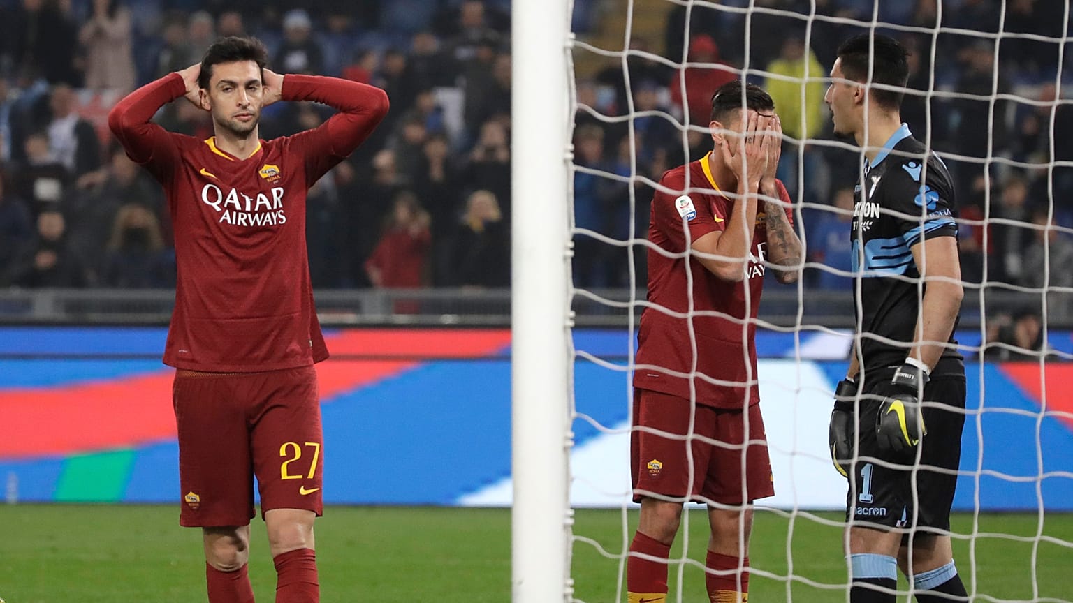 AS Roma forması ile Javier Pastore