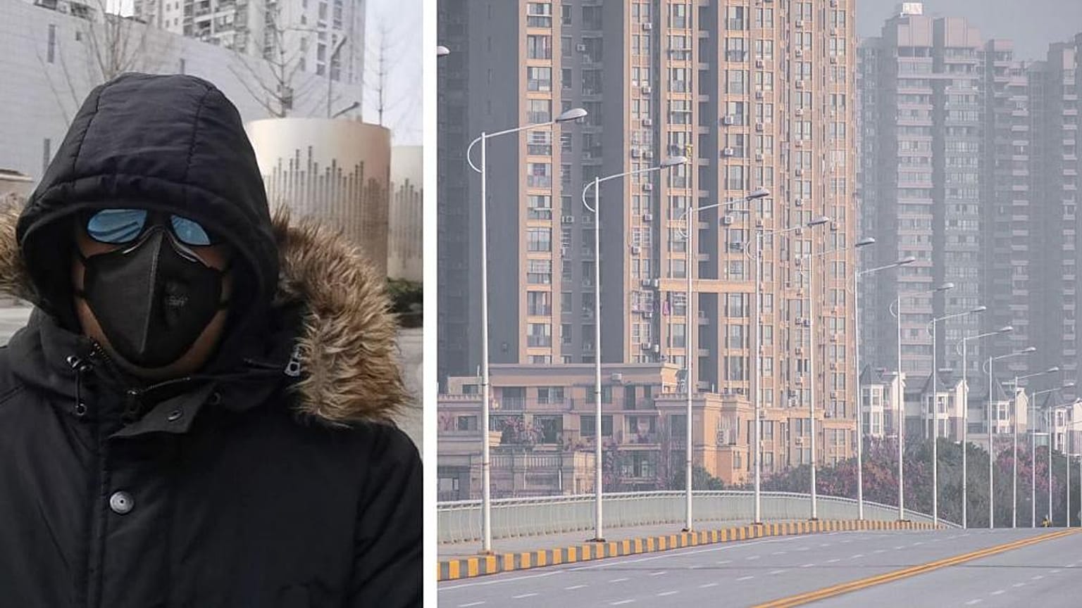 "Von Kopf bis Fuß bedeckt und besorgt" - Video aus Wuhan