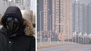 "Von Kopf bis Fuß bedeckt und besorgt" - Video aus Wuhan