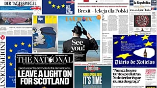 'We will miss you': How have Europe's front pages responded to Brexit day?