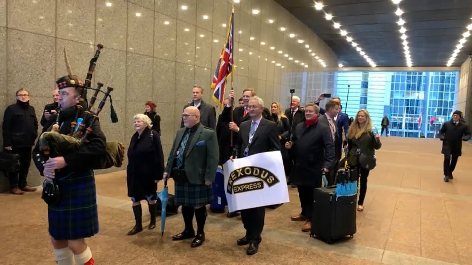 Der Tag der Brexit-Hardliner in Brüssel - "Endlich frei!"