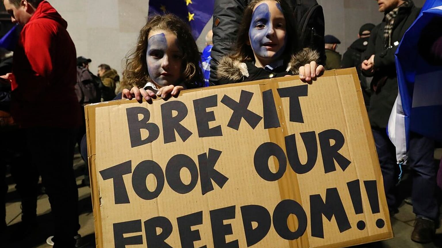 There were rallies in Scotland as Britain marked Brexit Day