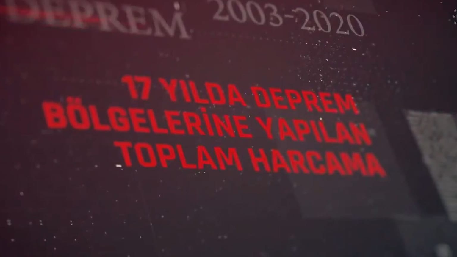Deprem harcamaları 