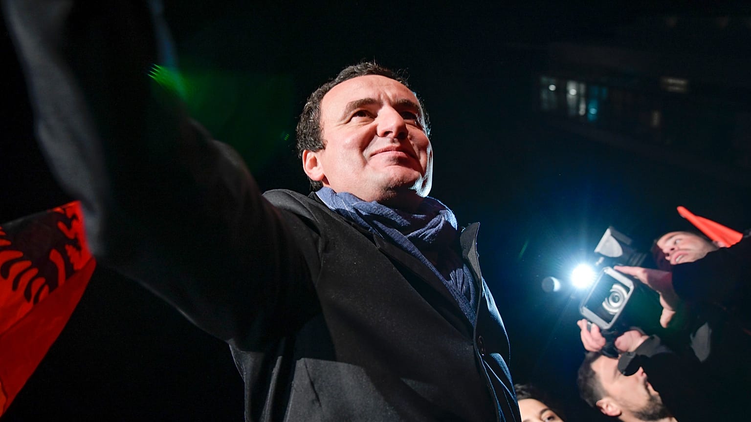 Albin Kurti, leader of the Self-Determination movement (Vetevendosje)(AP Photo/Visar Kryeziu)