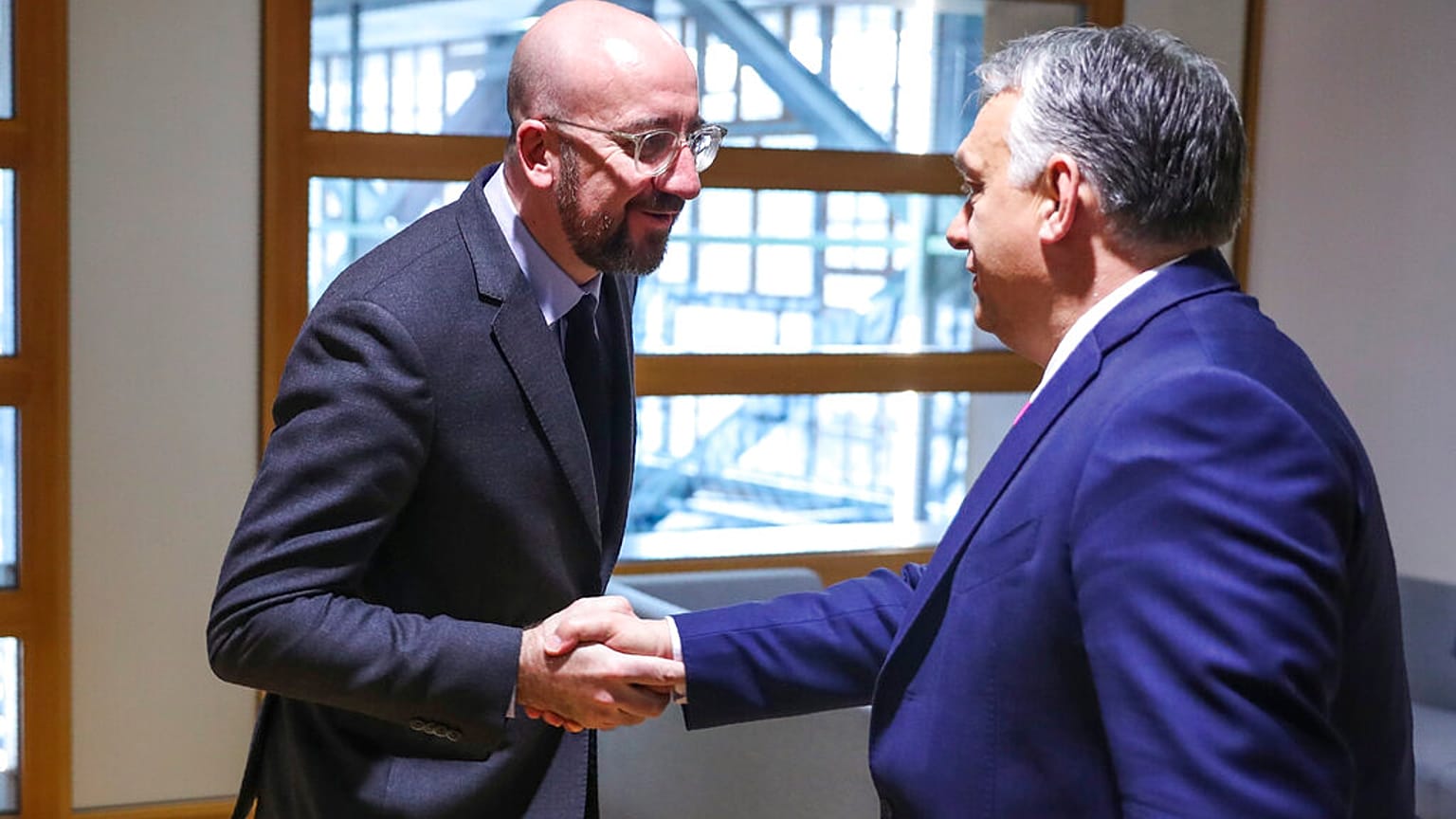 Charles MIchel és Orbán Viktor