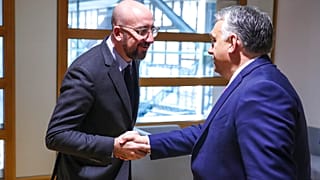 Charles MIchel és Orbán Viktor