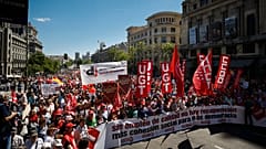 İspanya'da 1 Mayıs gösterisi