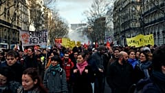 File pic: Protestors march during a demonstration to denounce French President Emmanuel Macron's plans to overhaul the pension system, in Paris, Wednesday, Jan. 29, 2020. 