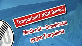 Internetkampagne der CSU zum Tempolimit auf deutschen Autobahnen