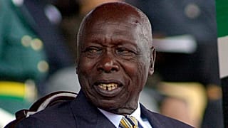 Fotografía de 2002 del expresidente de Kenia Daniel Arap Moi