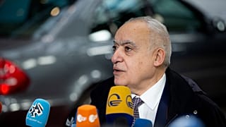 غسان سلامة، المبعوث الأممي إلى ليبيا في مؤتمر صحافي في كانون الثاني/يناير 2020