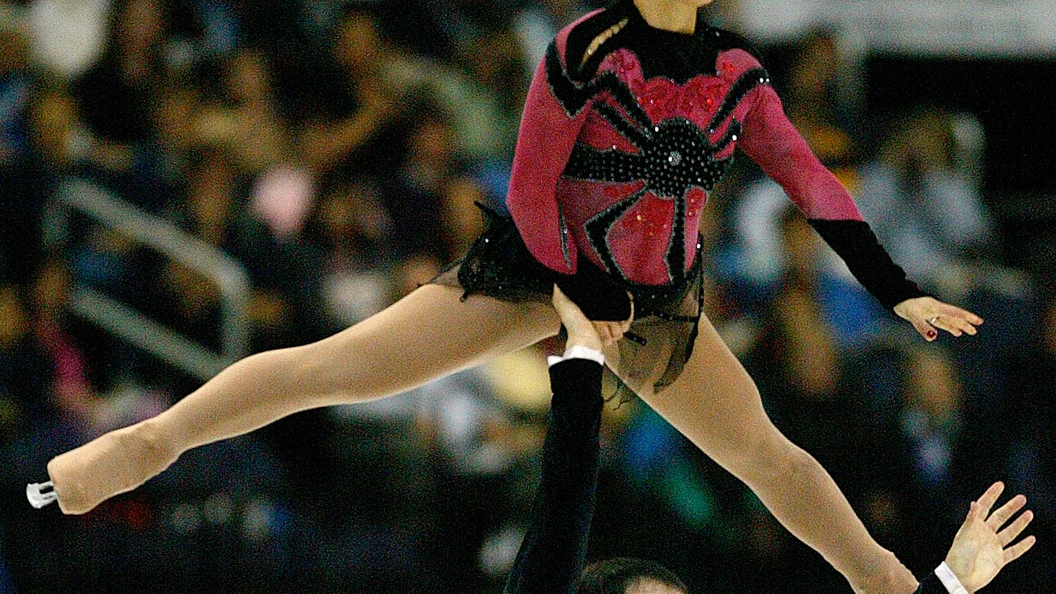 Sarah Abitbol et Stephane Bernadis lors d'une compétition en 2003 à Washington, États-Unis