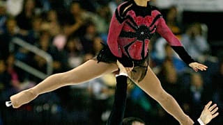 Sarah Abitbol et Stephane Bernadis lors d'une compétition en 2003 à Washington, États-Unis