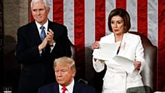 Party divisions on display as Trump gives annual State of the Union address