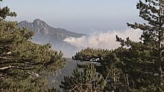 Water bomber planes and crews of firefighters from mainland France battle Corsica fire