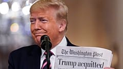President Donald Trump speaks at the 68th annual National Prayer Breakfast, at the Washington Hilton, Thursday, Feb. 6, 2020, in Washington