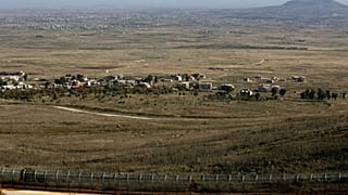 مدينة القنيطرة الواقعة في الجولان السوري. الصورة التقطت من الجانب الذي تحتله إسرائيل في 23/12/2019