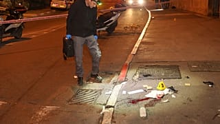Polizist am Anschlagsort in Jerusalem