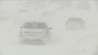 Orkan und Schneesturm auf dem Balkan