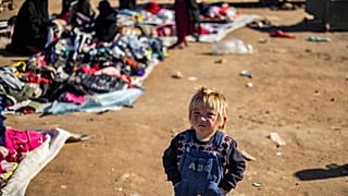 El Hol kampında bir çocuk