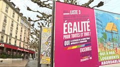 A campaign poster on display in Geneva.