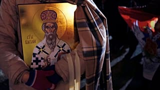 Protesaktion gegen das Kirchengesetz im Januar 2020
