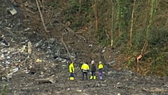 Buscan a dos desaparecidos en Vizcaya al derrumbarse un vertedero industrial que contenía amianto