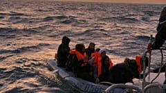 French authorities rescued 11 migrants attempting to cross teh English channel on February 7, 2020.