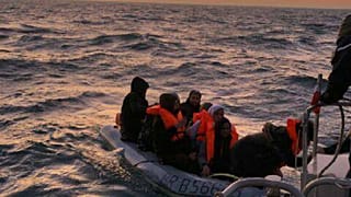 French authorities rescued 11 migrants attempting to cross teh English channel on February 7, 2020.