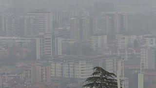 التلوث في مدينة سكوبي عاصمة مقدونيا الشمالية
