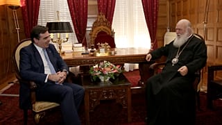 Συνάντηση Ιερωνύμου με τον αντιπρόεδρο της Κομισιόν Μ. Σχοινά
