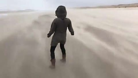تندباد کیارا در ساحل هلند