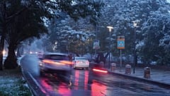 Sehr seltene Bilder: Schnee in Bagdad 
